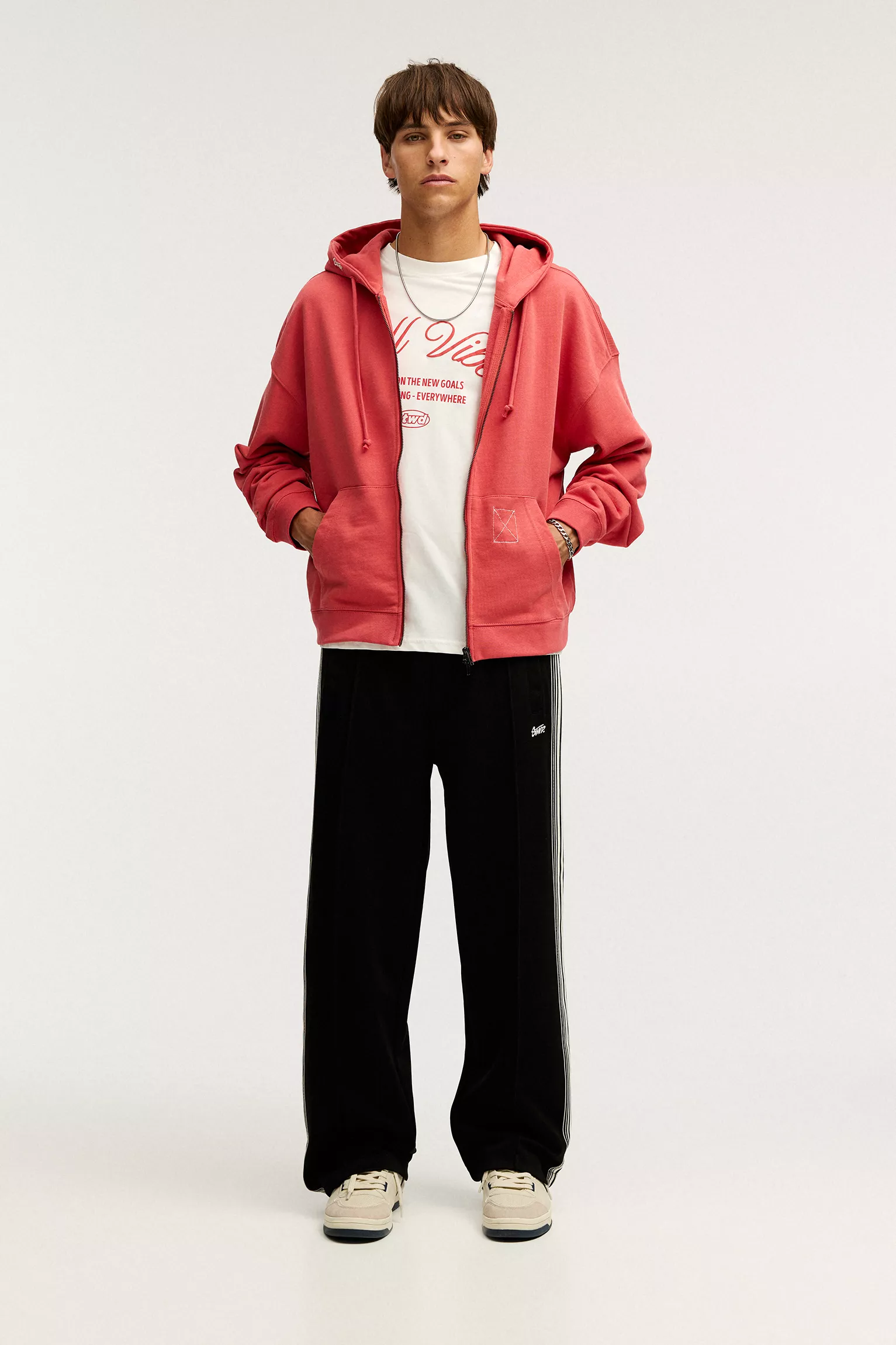 STWD hooded cotton jacket