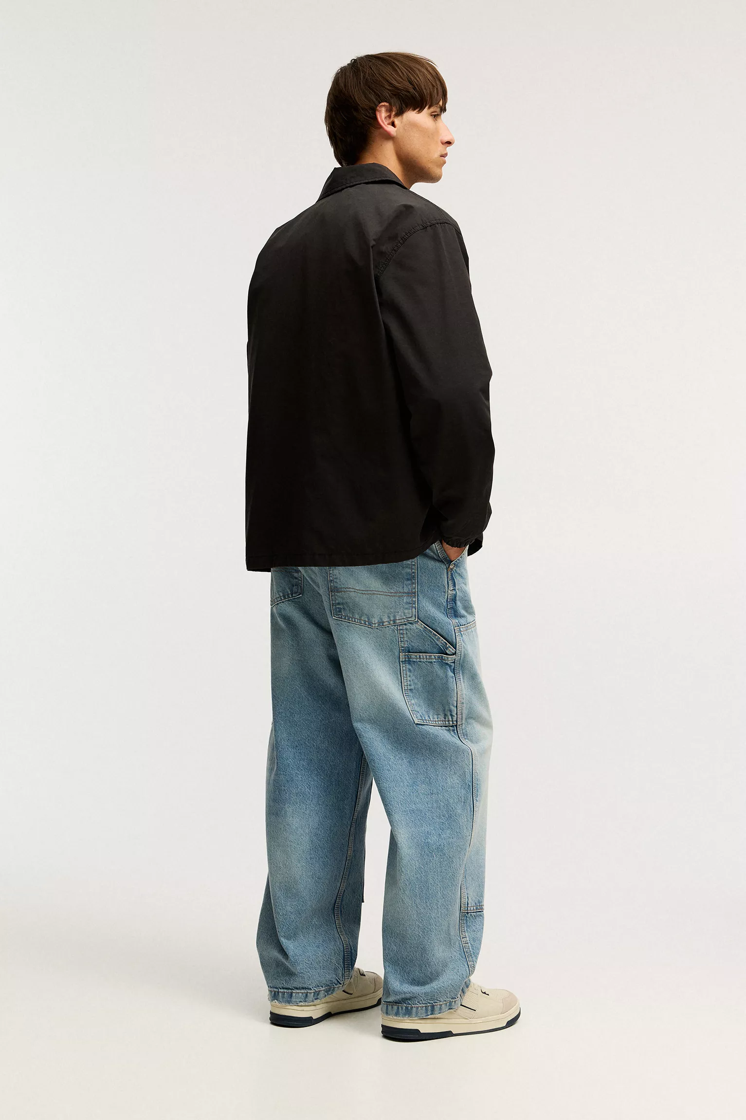 Short lightweight jacket with hood — another view
